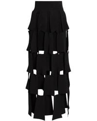 A.W.A.K.E. MODE - Laser-Cut Panelled Maxi Skirt - Lyst