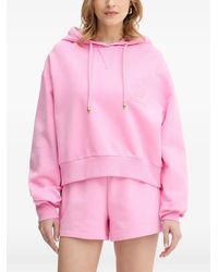 Just Cavalli - Logo-Embroidered Hoodie - Lyst
