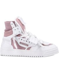 Off-White c/o Virgil Abloh - Court 3.0 High-Top Leather Sneakers - Lyst