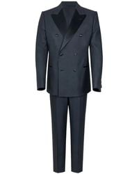 Giorgio Armani - Double-Breasted Peak-Lapel Suit - Lyst