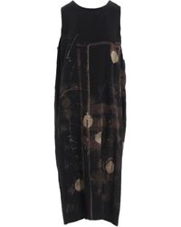 Y's Yohji Yamamoto - Printed Sleeveless Midi Dress - Lyst