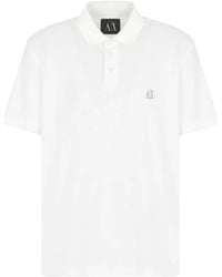 ARMANI EXCHANGE - Cotton Polo Shirt - Lyst