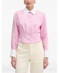 Morgan - Striped Corset-Style Shirt - Lyst