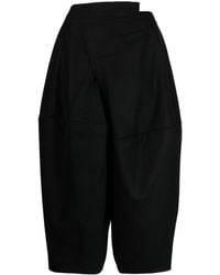 Comme des Garçons - Asymmetric Wide-Leg Cropped Trousers - Lyst