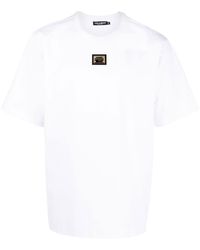 Dolce & Gabbana Camiseta con placa del logo - Blanco