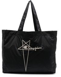 Rick Owens X Champion - Logo-embroidered Tote Bag - Lyst