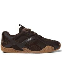 Versace - Galaxia Leather Sneakers - Lyst