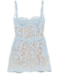 Ermanno Scervino - Corset-Style Mini Dress - Lyst