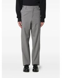 MSGM - Logo-Patch Trousers - Lyst