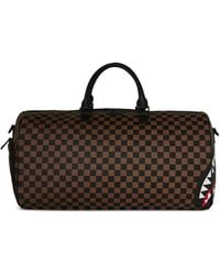 Sprayground - Check-Pattern Top-Handle Duffle Bag - Lyst