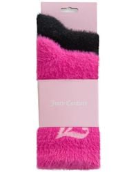 Juicy Couture - Logo-Intarsia Fluffy Socks (Set Of Two) - Lyst