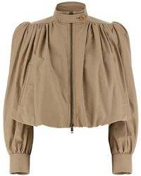 Chloé - Curled Boule Cotton Jacket - Lyst