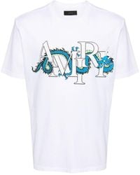 Amiri - T-shirt cny blanc à image à logo - Lyst
