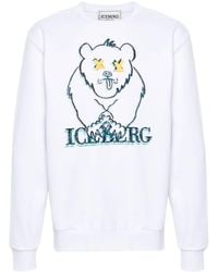 Iceberg - Graphic-print Cotton Sweatshirt - Lyst