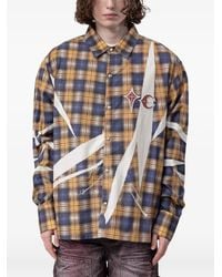 THUG CLUB - Tc Subliminal Painted Check-Pattern Shirt - Lyst