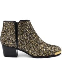 Giuseppe Zanotti - Glitter Leather Boots - Lyst