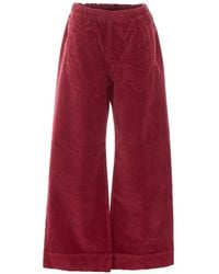 TRUE AVENUE - Pantalon Ample Pensil En Velours - Lyst