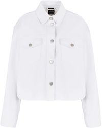 Armani Exchange - Button-up Denim Jacket - Lyst