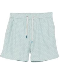 Fefe - Fish-Print Drawstring Swim Shorts - Lyst