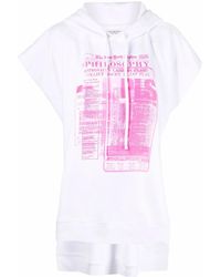 Philosophy Di Lorenzo Serafini - Logo-Print Sleeveless Hoodie - Lyst