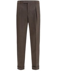 Cruna - Pleated Tapered Trousers - Lyst