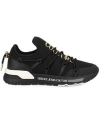 Versace Jeans Couture - Logo-Print Lace-Up Sneakers - Lyst