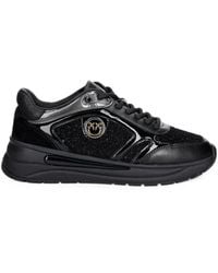 Pinko - Nataly 02 Panelled Leather Sneakers - Lyst