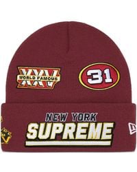 Supreme - X New Era Berretto Football Con Ricamo - Lyst