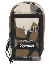 Supreme - Camo-Print Logo-Patch Belt Bag - Lyst