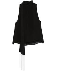 Patrizia Pepe - Tie-Detail Blouse - Lyst