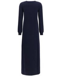 Malo - Cashmere Long-Sleeve Maxi Dress - Lyst