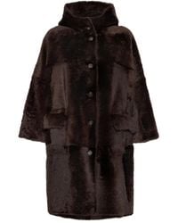 Brunello Cucinelli - Fur Overcoat - Lyst