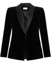 Balmain - Velvet Shawl-Lapel Blazer - Lyst