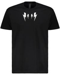 Neil Barrett - Fair Isle Thunderbolt T-Shirt - Lyst