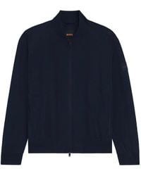 BOSS - Logo-Patch Bomber Jacket - Lyst