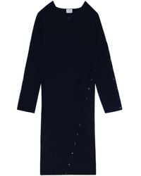 Courreges - Vestido midi con cuello redondo - Lyst