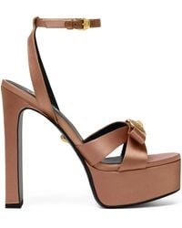 Versace - 140Mm Gianni Ribbon Sandals - Lyst