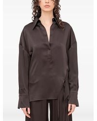 Andrea Ya'aqov - Blusa con cuello en V - Lyst