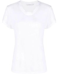 IRO - Short-Sleeved Linen T-Shirt - Lyst