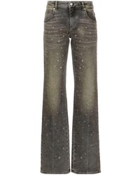 Blumarine - Gerade Jeans mit Nieten - Lyst
