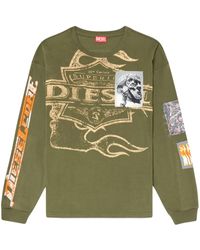 DIESEL - T-boxt-ls-slits-r5 Tシャツ - Lyst