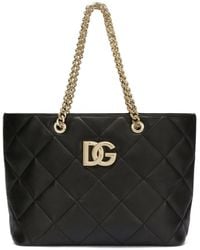 Dolce & Gabbana - ドルチェ&ガッバーナ Dgロゴ キルティング ハンドバッグ - Lyst