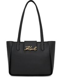 KARL LAGERFELD - Small Logo-Detail Tote Bag - Lyst