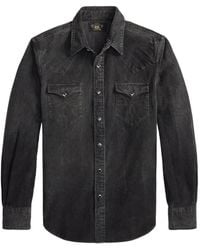 RRL - Corduroy Western-Style Stitched Yoke Shirt - Lyst