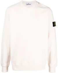 Stone Island - Compass-Patch Crew-Neck Sweatshirt - Lyst