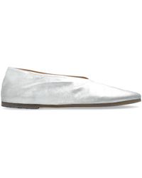 Marsèll - Pointed-toe Leather Ballerina Shoes - Lyst