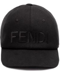 Fendi - Baseballkappe mit Logo-Stickerei - Lyst