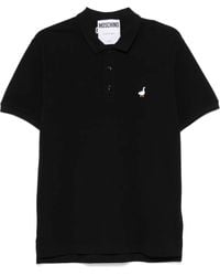 Moschino - Polo de algodón con bordado del logotipo - Lyst