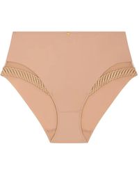 Aubade - Sheer Emotion Embroidered Briefs - Lyst