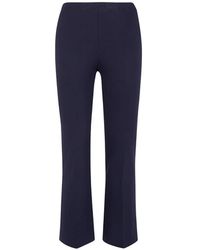 Liviana Conti - Pressed-Crease Flared Trousers - Lyst